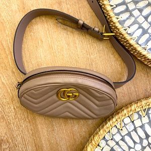 GG Marmont matelassé leather belt bag